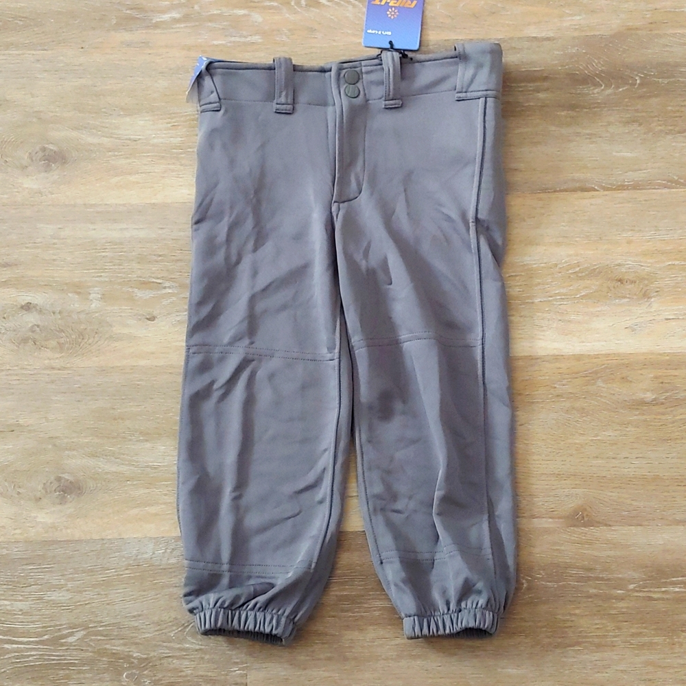 NWT Rip-It Girls Softball Pro Collection Grey Pants Size XL